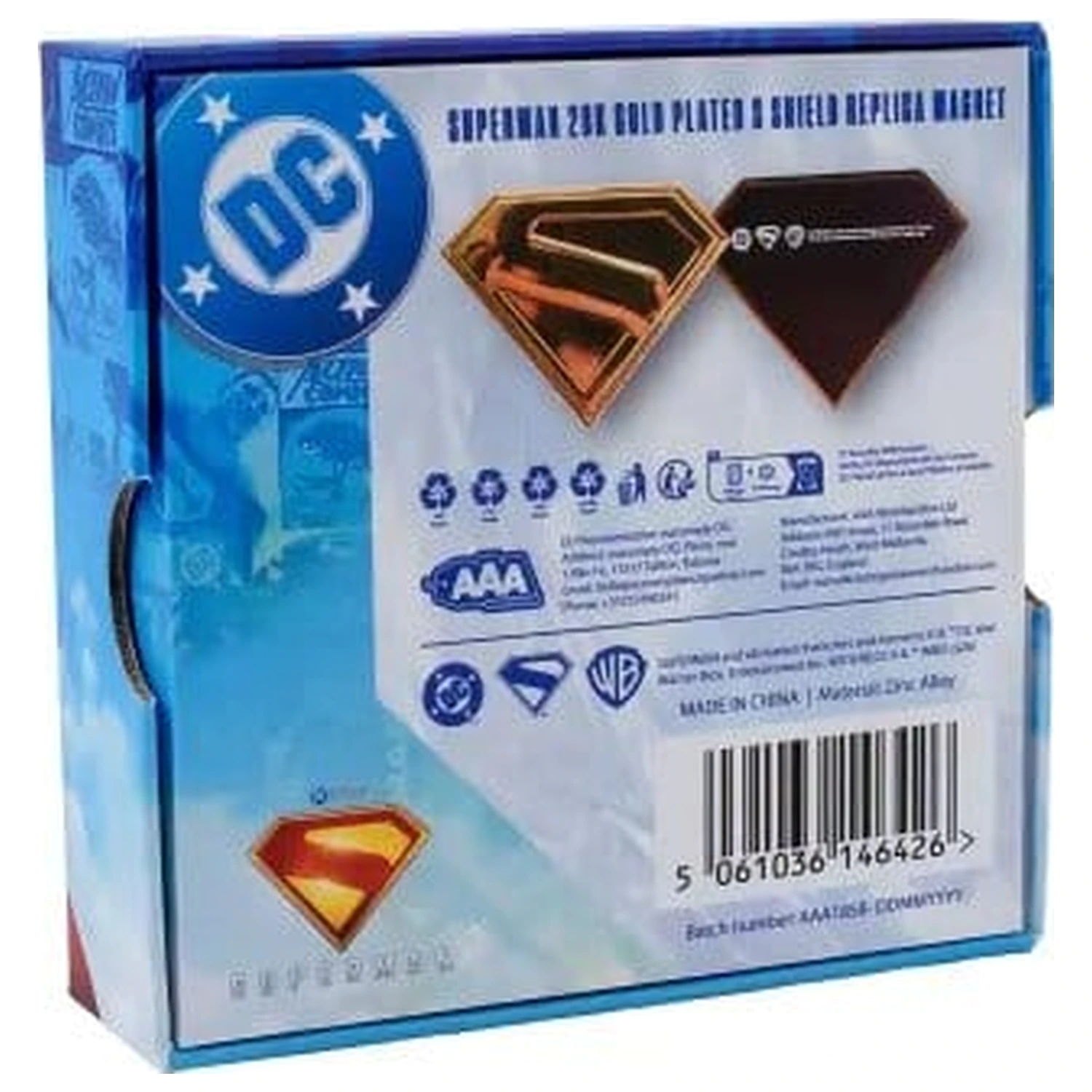 Superman Gold Shield Replica Magnet poza produsului
