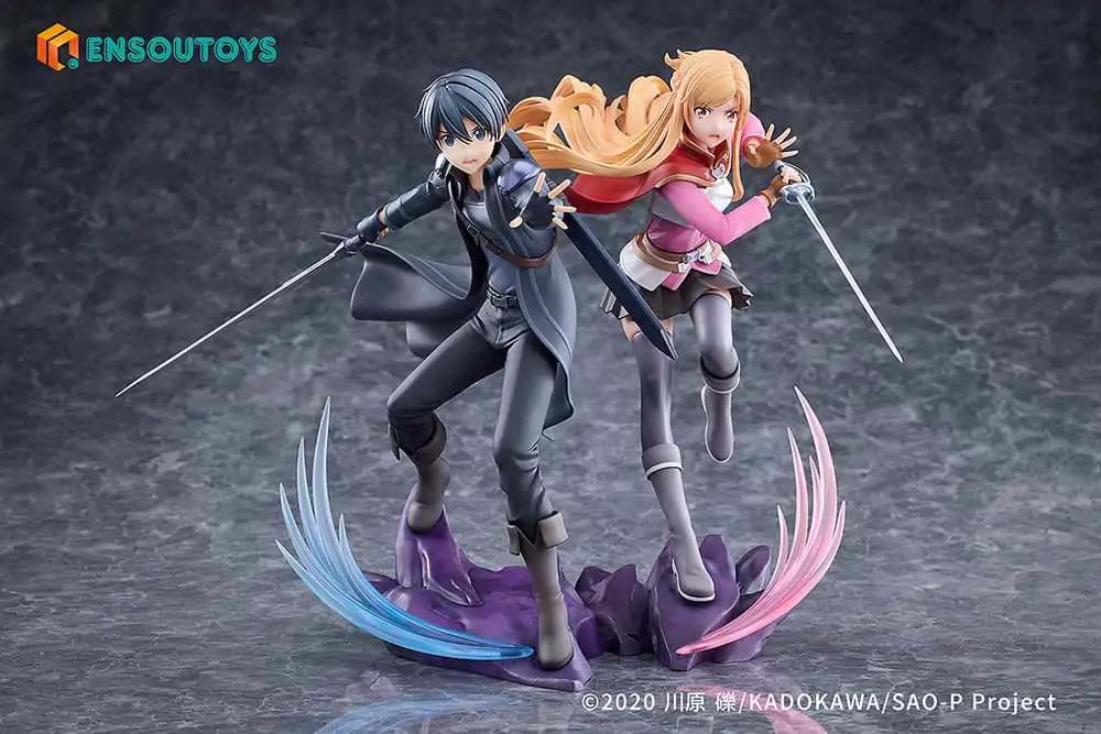 Statuie Sword Art Online 1/7 Progressive Scherzo of Deep Night Kirito 22 cm poza produsului