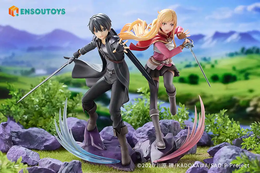 Statuie Sword Art Online 1/7 Progressive Scherzo of Deep Night Kirito 22 cm poza produsului