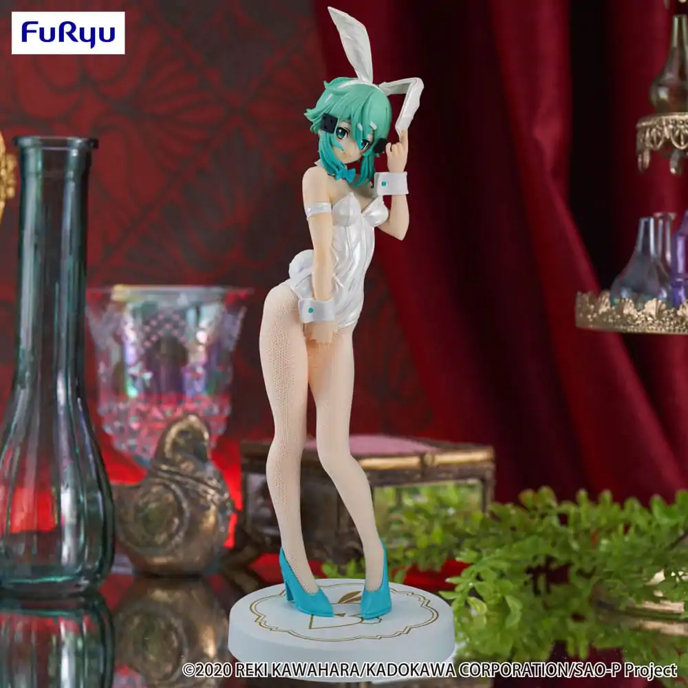 Sword Art Online Figurina Iepurași Drăguți BiCute din PVC Sinon White Pearl Ver. 28 cm poza produsului