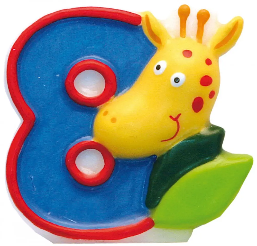 Lumanare pentru tort Safari, lumanare numarul 8 poza produsului