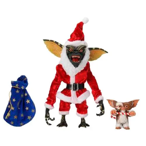 Gremlins Santa Stripe and Gizmo pachet 2 figurine 18cm poza produsului