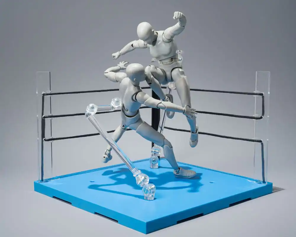 Set Accesorii Figurina de Acțiune Tamashii Stage Act Colț de Ring și Scaun Pliant Versiune Neutră poza produsului