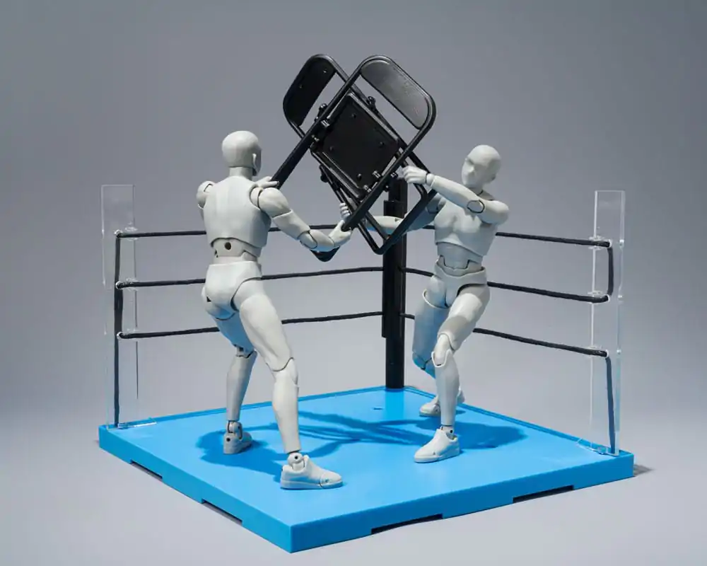Set Accesorii Figurina de Acțiune Tamashii Stage Act Colț de Ring și Scaun Pliant Versiune Neutră poza produsului