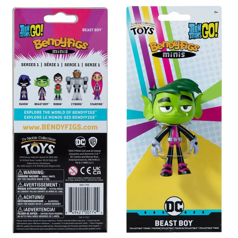 Teen Titans Go! Bendyfigs Figurina flexibilă Beast Boy 9 cm poza produsului