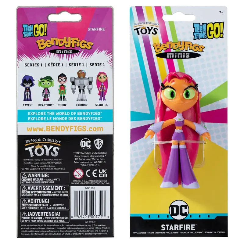 Teen Titans Go! Figurină Flexibilă Bendyfigs Starfire 11 cm poza produsului