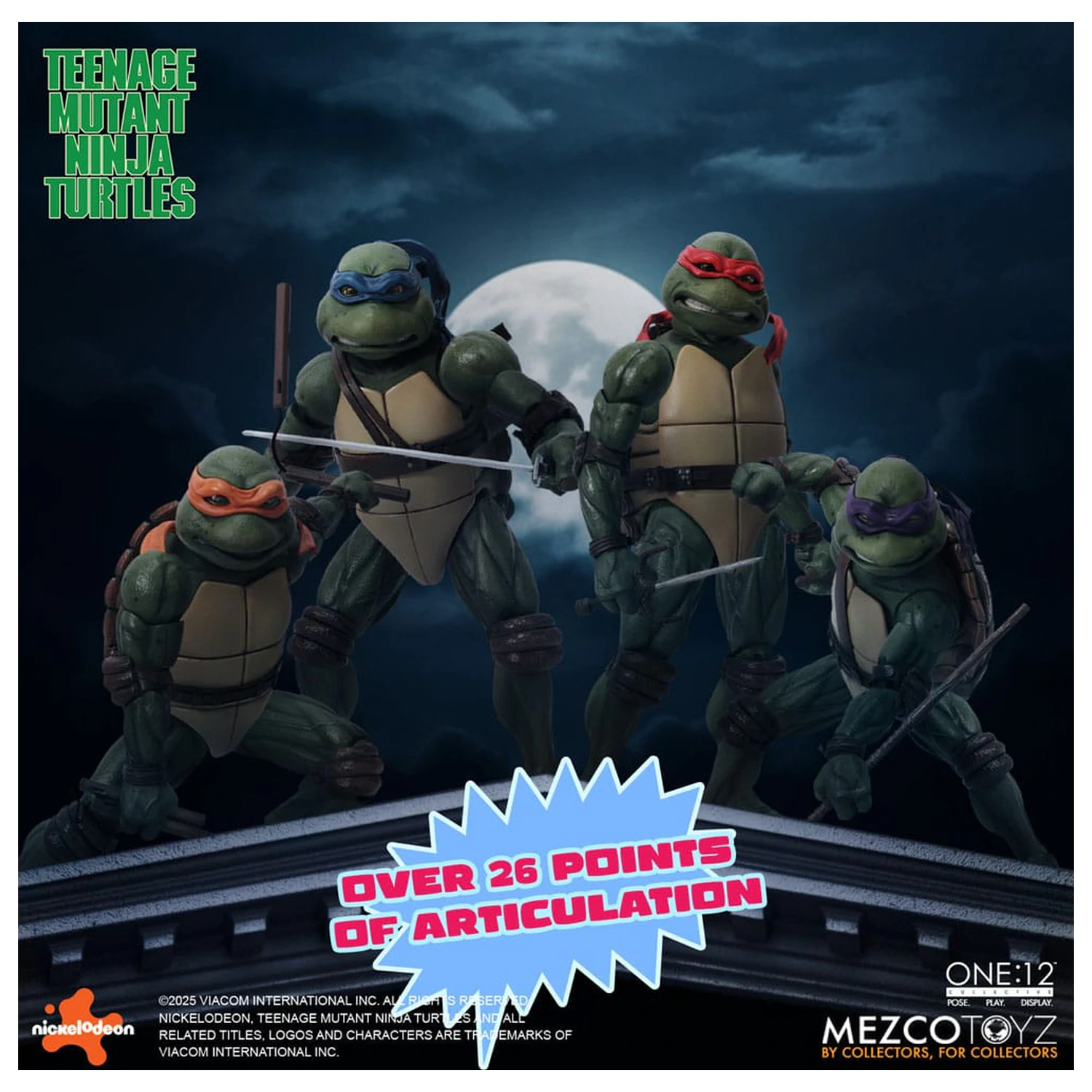 Teenage Mutant Ninja Turtles set de figurine 1/12 Teenage Mutant Ninja Turtles (1990 Movie) 15 cm poza produsului