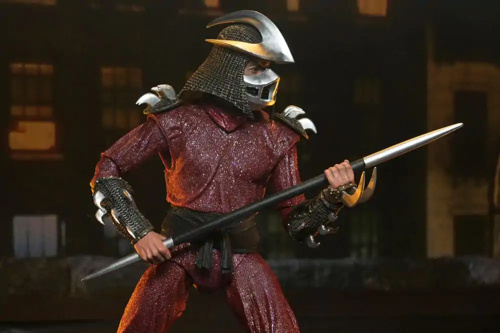 Teenage Mutant Ninja Turtles (1990 Movie) Action Figure Bătălie pe Acoperiș Shredder vs Leo 18 cm poza produsului