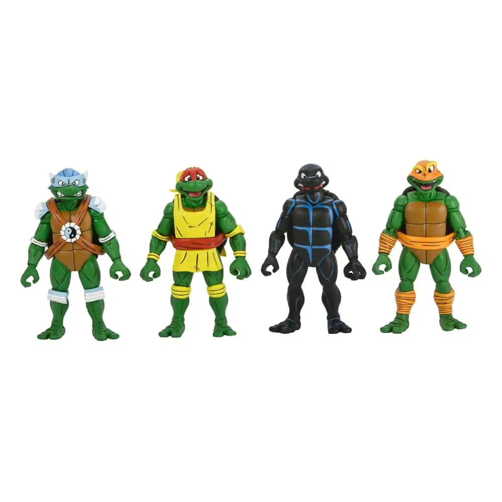 Figurine de acțiune Teenage Mutant Ninja Turtles (Archie Comics) 4-Pack Broaște Țestoase pentru Lupte la Trunchi 18 cm poza produsului