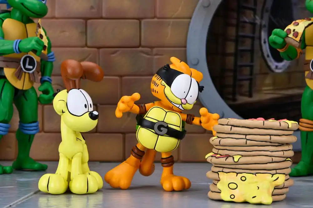 Teenage Mutant Ninja Turtles (Archie Comics) x Garfield Set de 2 figurine de actiune Ultimate Garfello & Odie 10 cm poza produsului