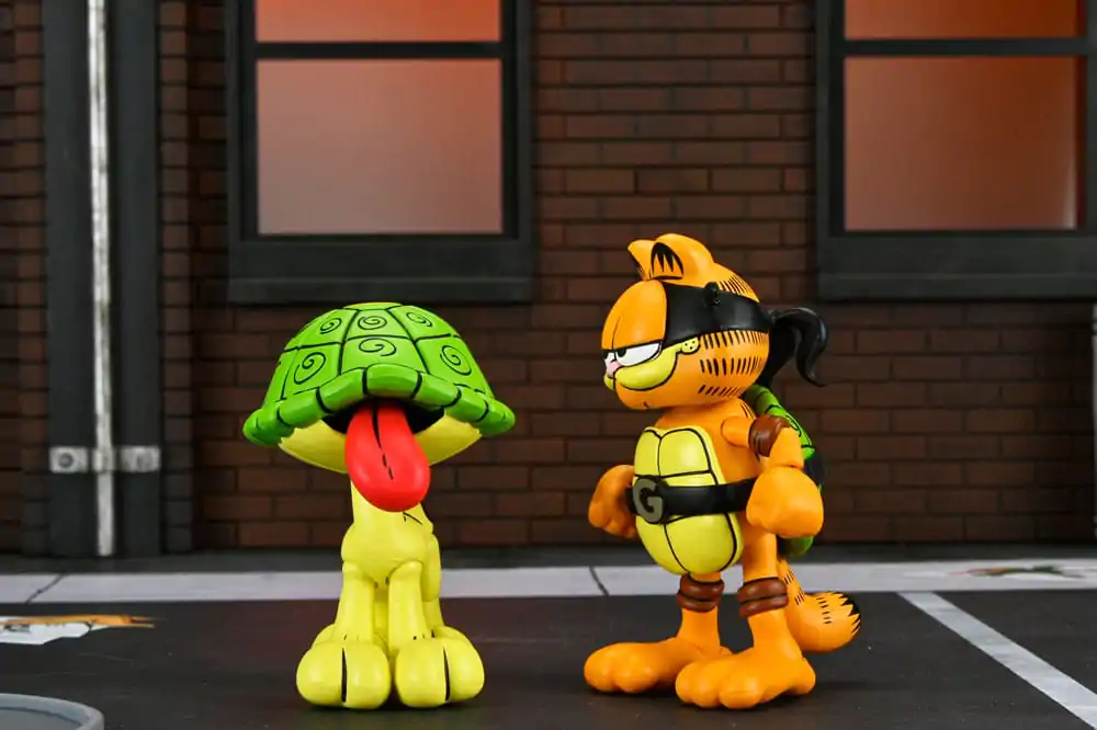 Teenage Mutant Ninja Turtles (Archie Comics) x Garfield Set de 2 figurine de actiune Ultimate Garfello & Odie 10 cm poza produsului