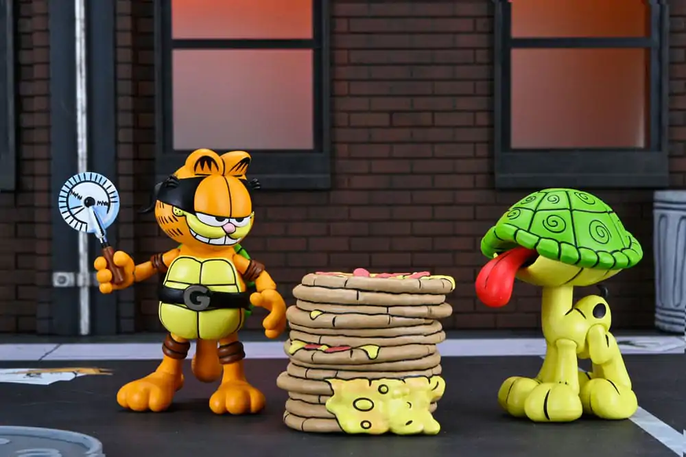 Teenage Mutant Ninja Turtles (Archie Comics) x Garfield Set de 2 figurine de actiune Ultimate Garfello & Odie 10 cm poza produsului