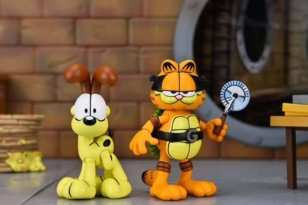 Teenage Mutant Ninja Turtles (Archie Comics) x Garfield Set de 2 figurine de actiune Ultimate Garfello & Odie 10 cm poza produsului
