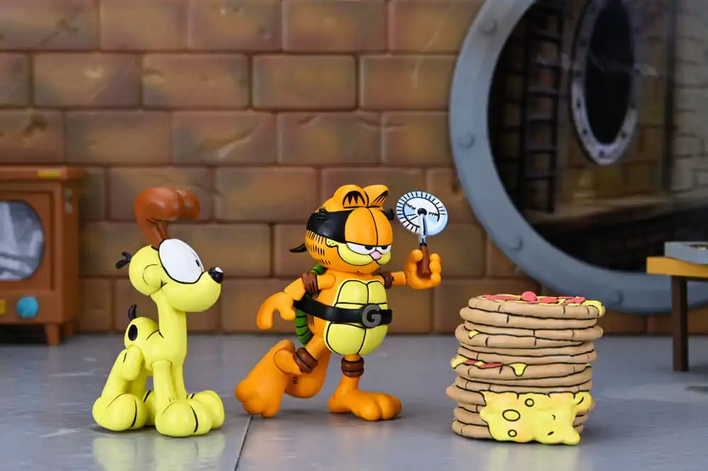 Teenage Mutant Ninja Turtles (Archie Comics) x Garfield Set de 2 figurine de actiune Ultimate Garfello & Odie 10 cm poza produsului