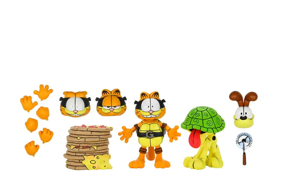 Teenage Mutant Ninja Turtles (Archie Comics) x Garfield Set de 2 figurine de actiune Ultimate Garfello & Odie 10 cm poza produsului
