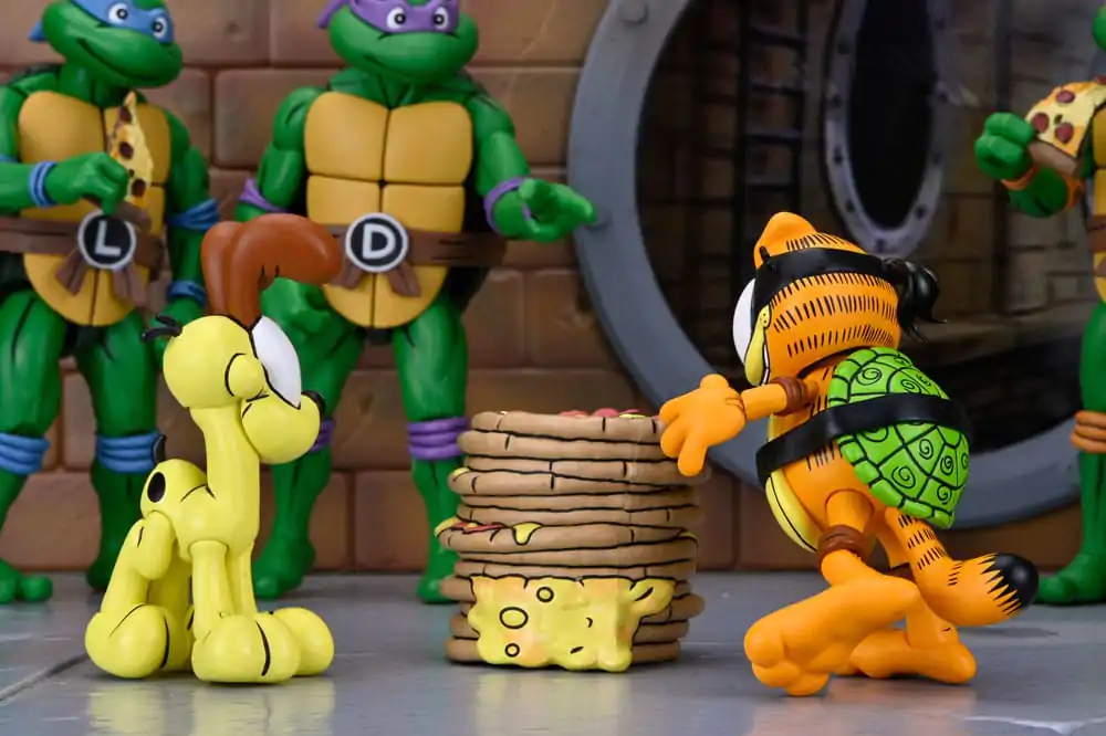 Teenage Mutant Ninja Turtles (Archie Comics) x Garfield Set de 2 figurine de actiune Ultimate Garfello & Odie 10 cm poza produsului