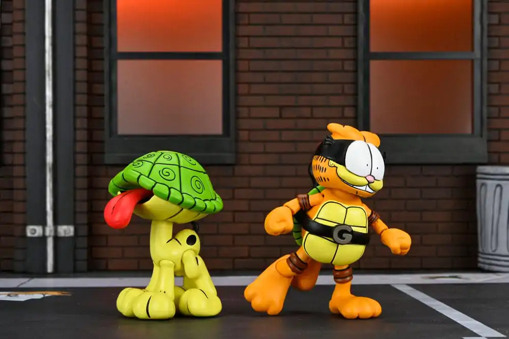 Teenage Mutant Ninja Turtles (Archie Comics) x Garfield Set de 2 figurine de actiune Ultimate Garfello & Odie 10 cm poza produsului