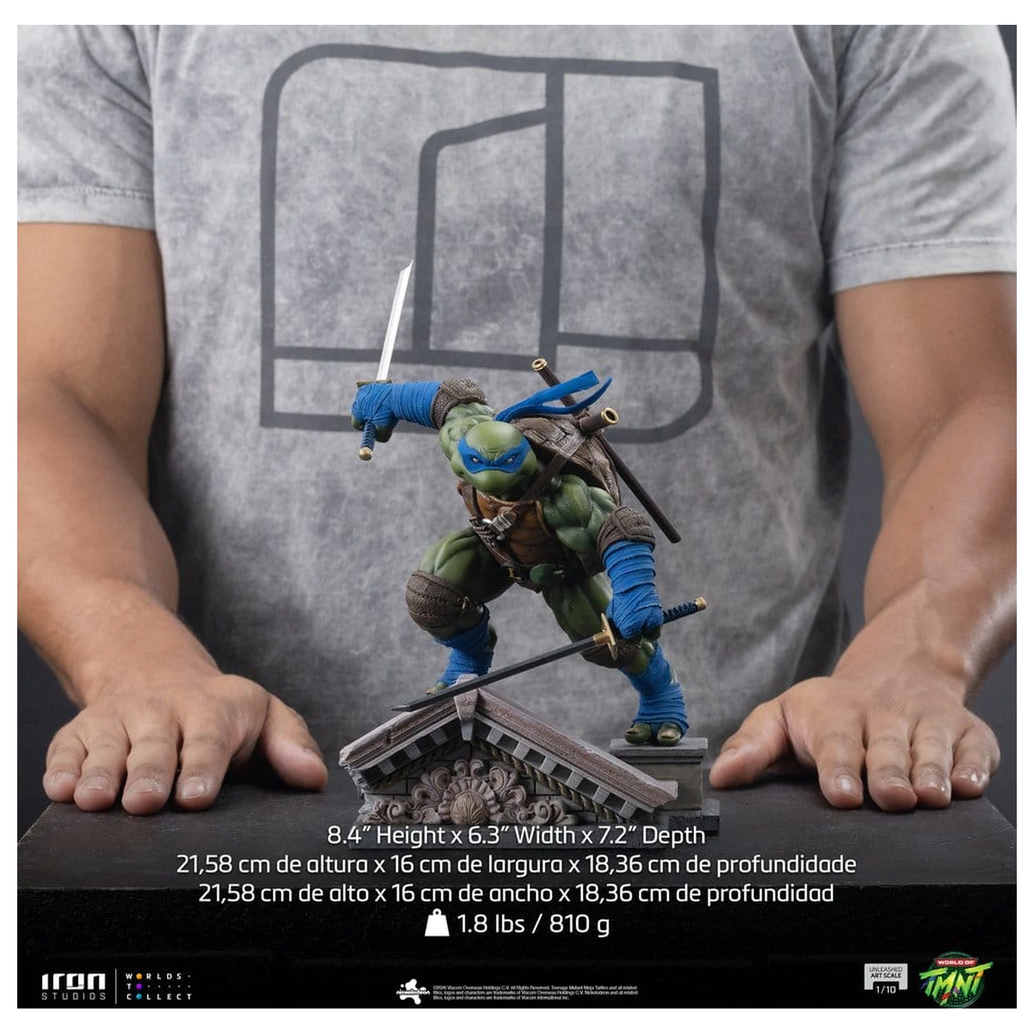 Teenage Mutant Ninja Turtles Statuie Art Scale 1/10 Leonardo Unleashed 22 cm poza produsului
