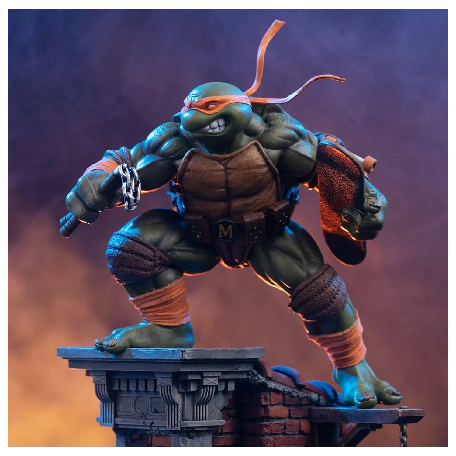Teenage Mutant Ninja Turtles Art Scale Statuie 1/10 Michelangelo Unleashed 24 cm poza produsului