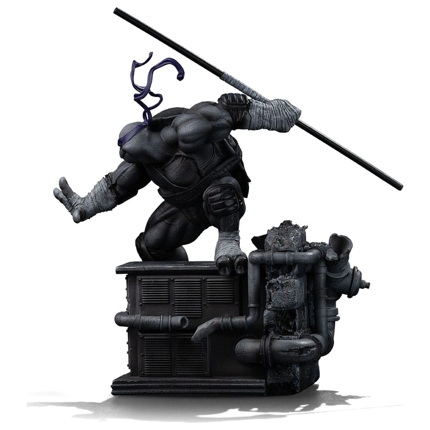 Teenage Mutant Ninja Turtles Art Scale Statuie 1/10 Donatello Black and White Variant 26 cm poza produsului