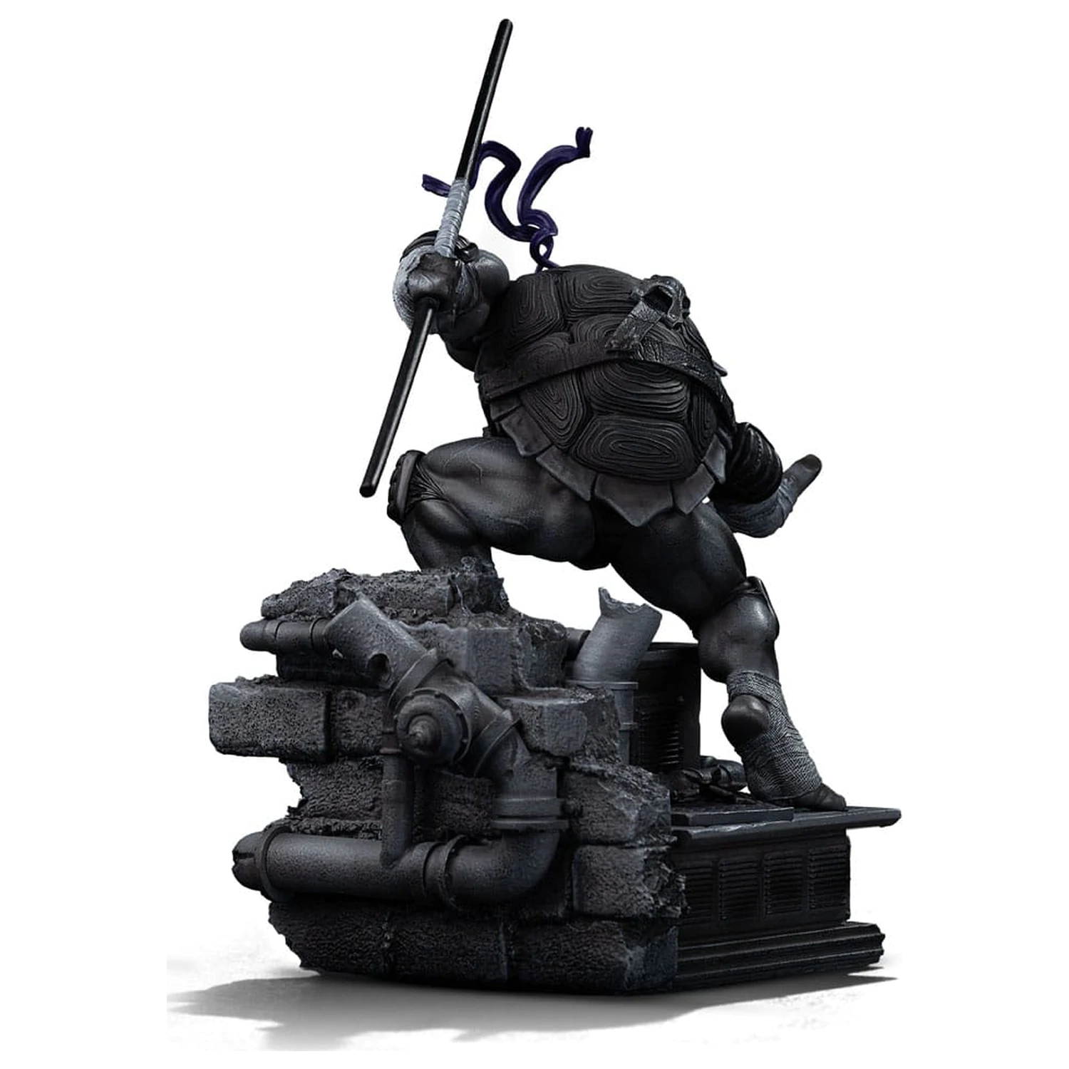 Teenage Mutant Ninja Turtles Art Scale Statuie 1/10 Donatello Black and White Variant 26 cm poza produsului