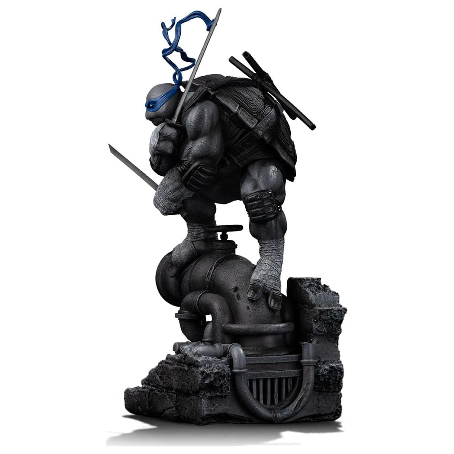 Teenage Mutant Ninja Turtles Statuie Art Scale 1/10 Leonardo Black and White Variant 26 cm poza produsului