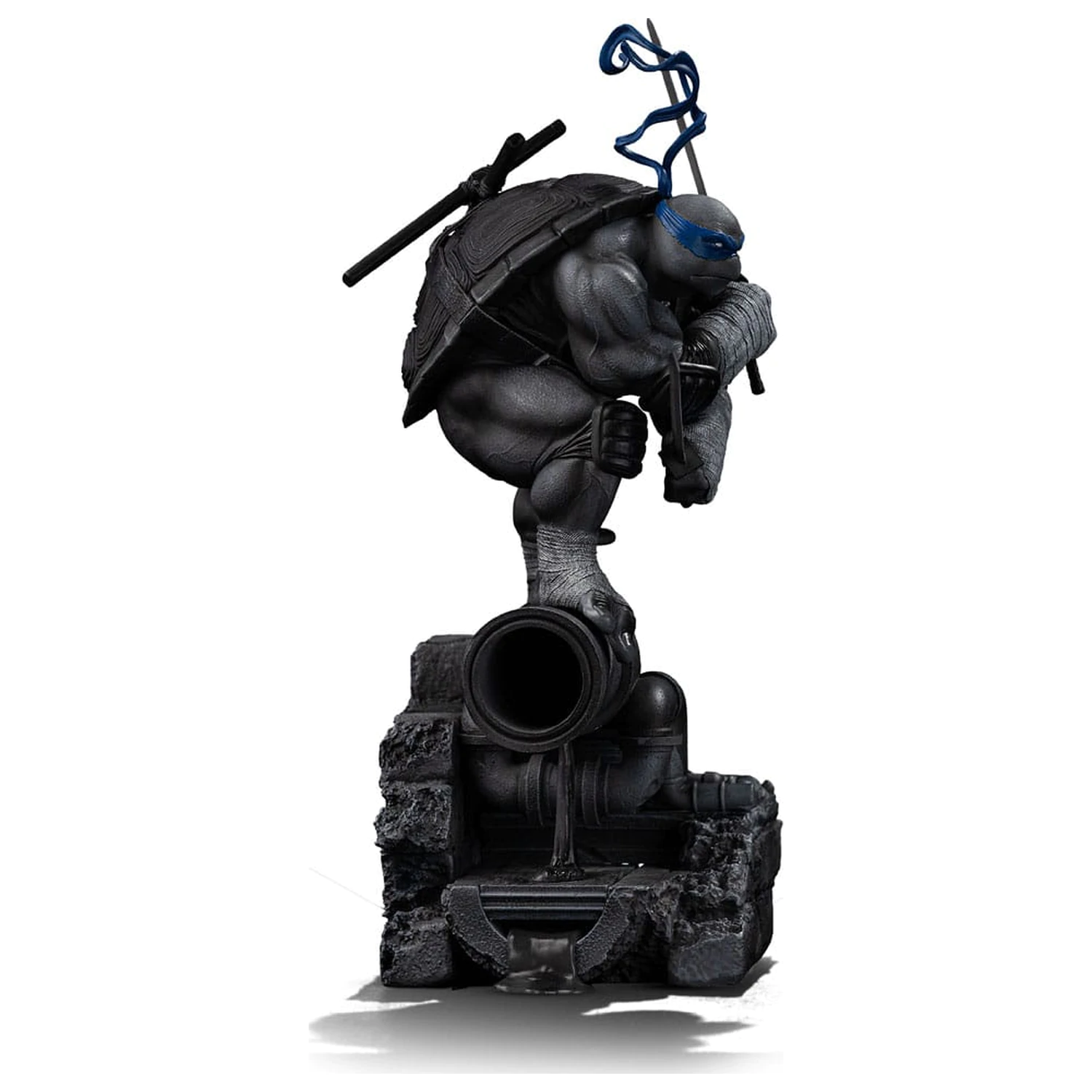 Teenage Mutant Ninja Turtles Statuie Art Scale 1/10 Leonardo Black and White Variant 26 cm poza produsului