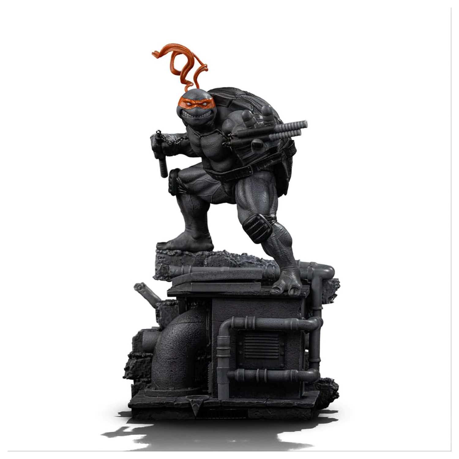 Teenage Mutant Ninja Turtles Art Scale Statuie 1/10 Michelangelo Black and White Variant 26 cm poza produsului