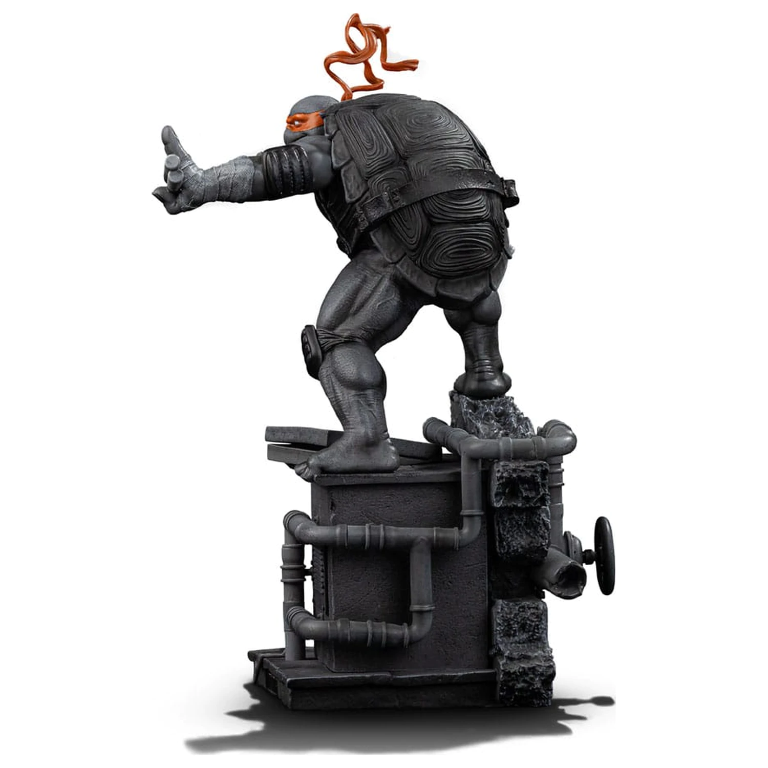 Teenage Mutant Ninja Turtles Art Scale Statuie 1/10 Michelangelo Black and White Variant 26 cm poza produsului