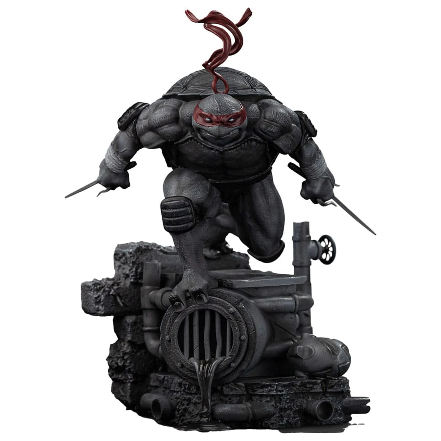 Teenage Mutant Ninja Turtles Art Scale Statuie 1/10 Raphael Black and White Variant 26 cm poza produsului