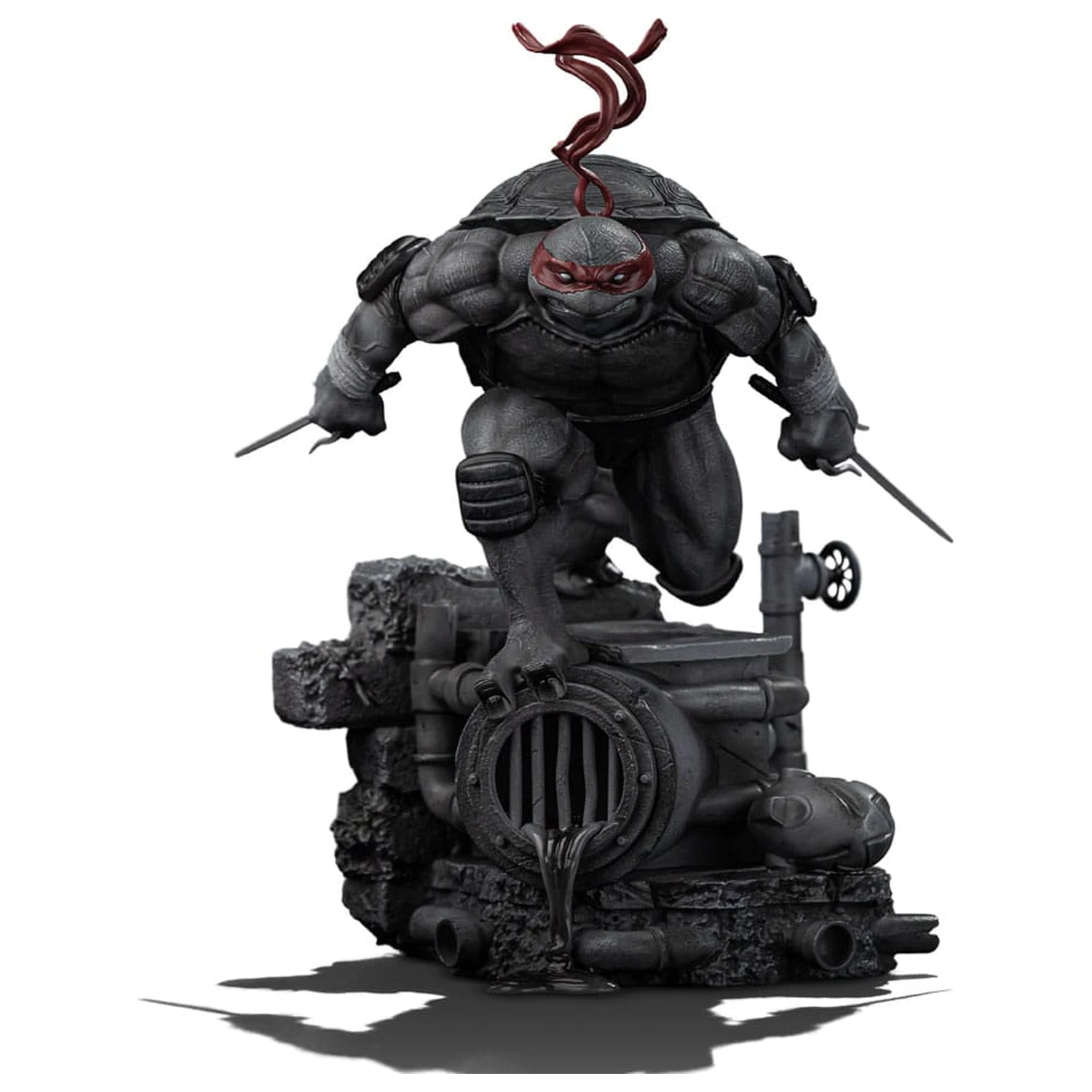 Teenage Mutant Ninja Turtles Art Scale Statuie 1/10 Raphael Black and White Variant 26 cm poza produsului