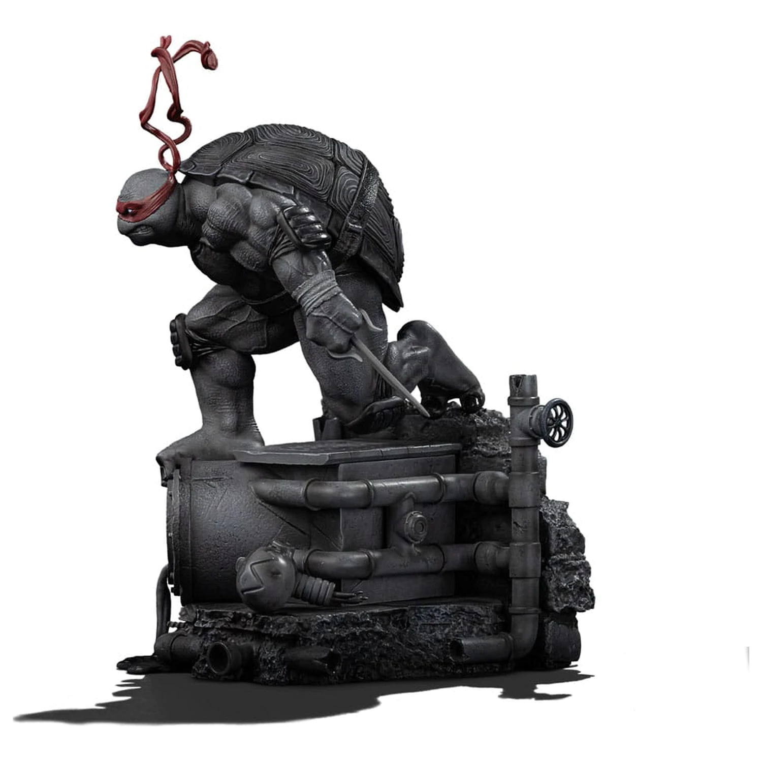 Teenage Mutant Ninja Turtles Art Scale Statuie 1/10 Raphael Black and White Variant 26 cm poza produsului