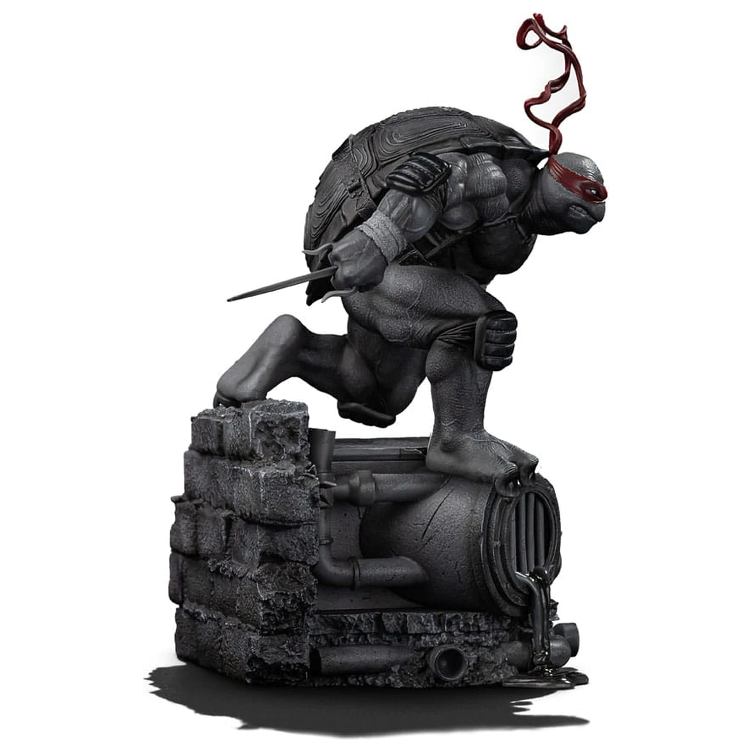 Teenage Mutant Ninja Turtles Art Scale Statuie 1/10 Raphael Black and White Variant 26 cm poza produsului