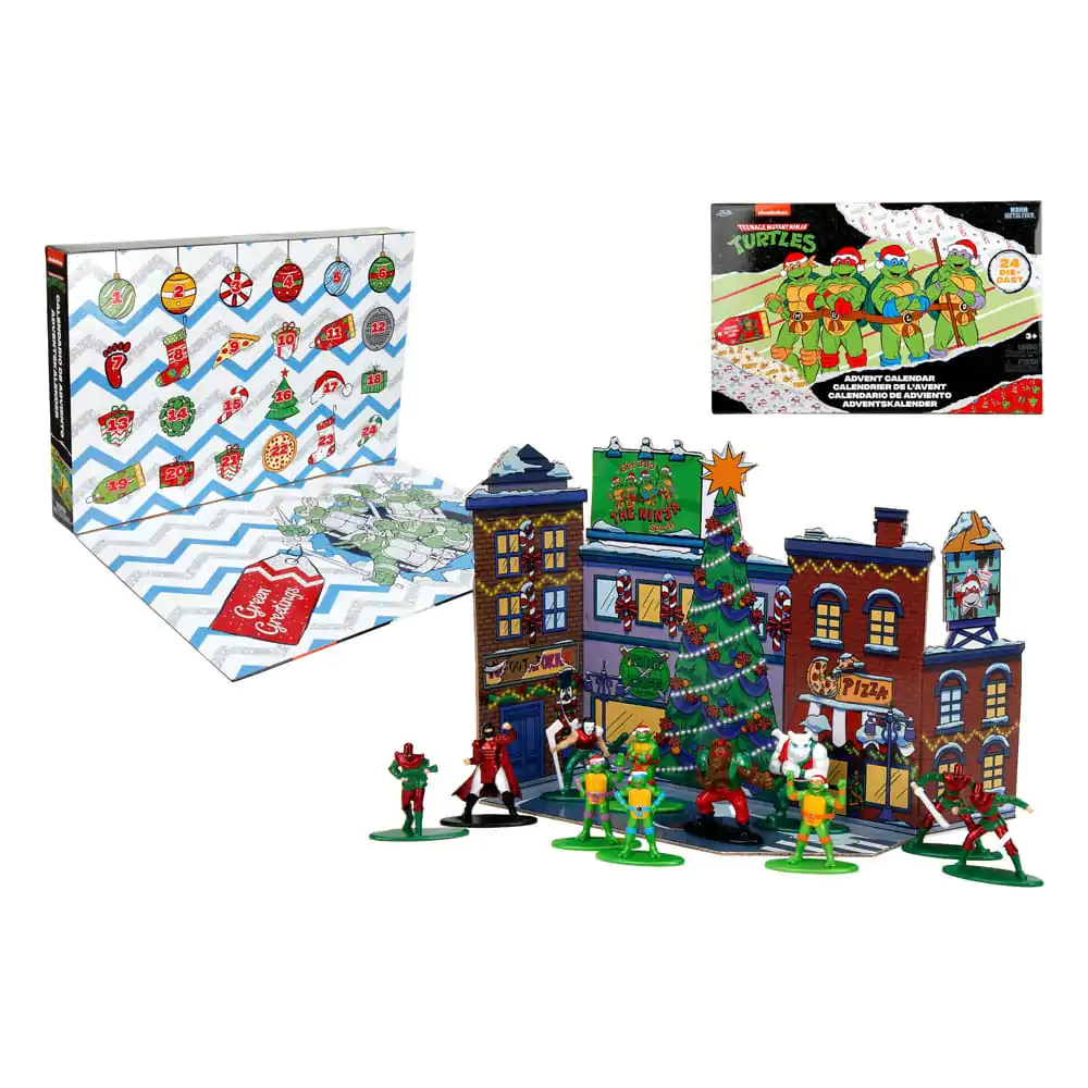 Teenage Mutant Ninja Turtles Battle Figurine Mini Diecast Calendar Advent Sărbătoare 2024 poza produsului