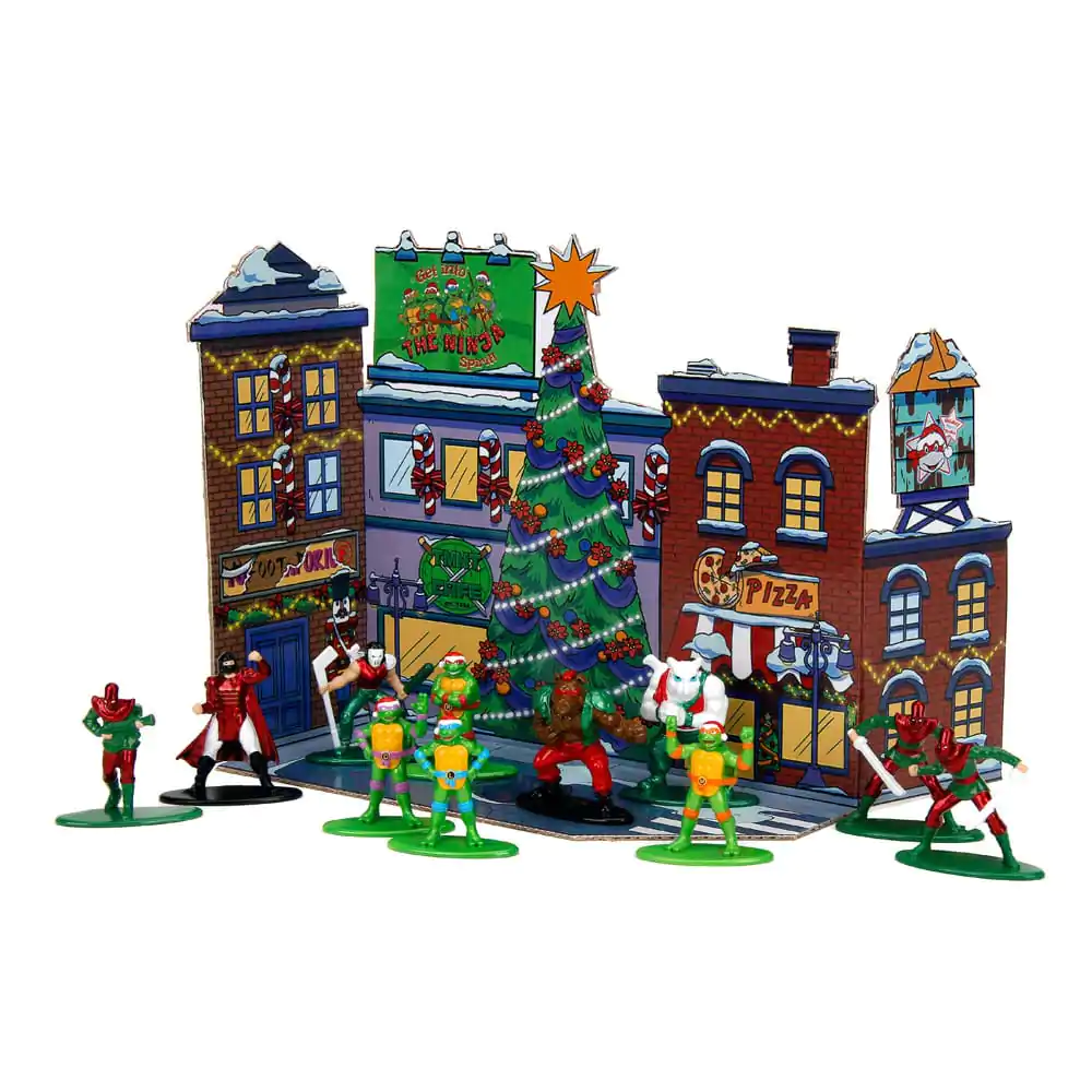Teenage Mutant Ninja Turtles Battle Figurine Mini Diecast Calendar Advent Sărbătoare 2024 poza produsului