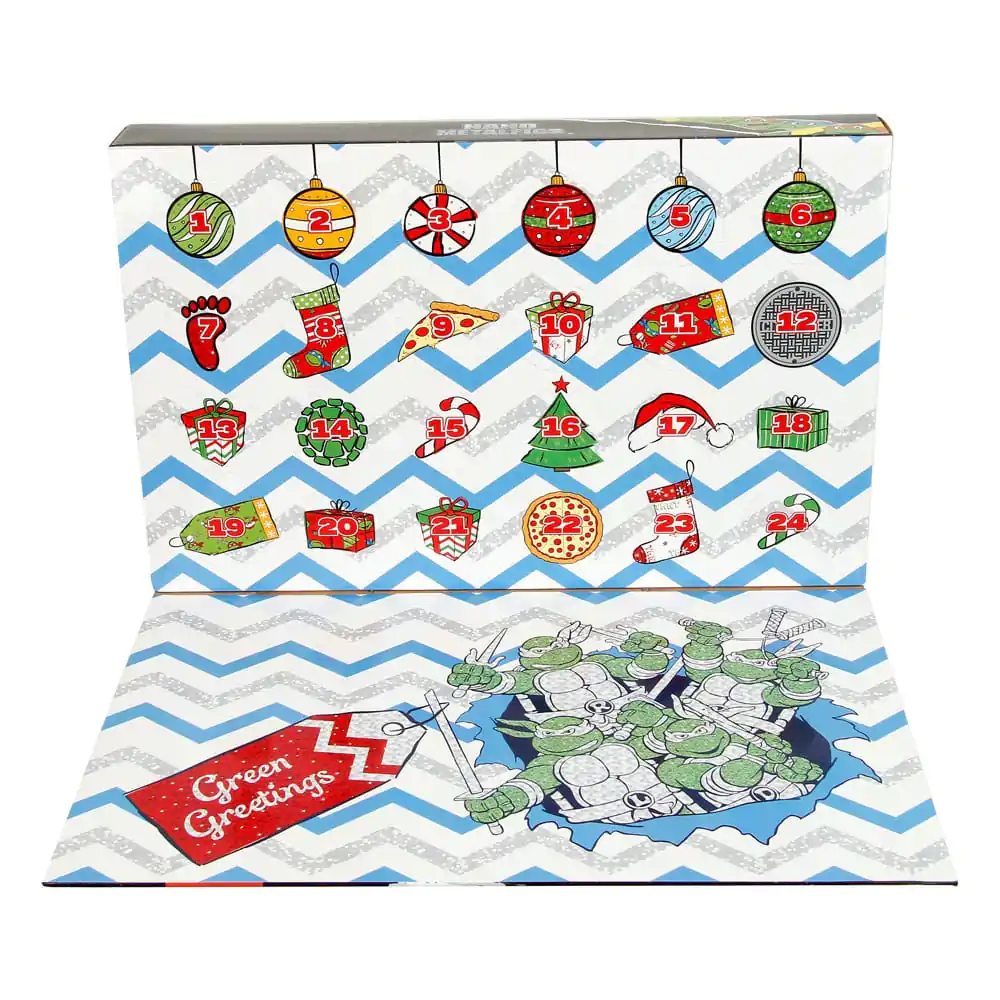 Teenage Mutant Ninja Turtles Battle Figurine Mini Diecast Calendar Advent Sărbătoare 2024 poza produsului
