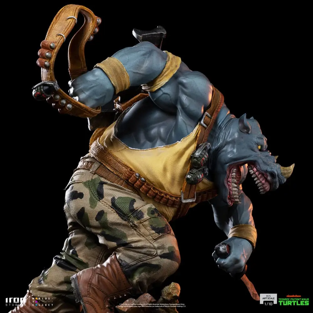 Statuie Teenage Mutant Ninja Turtles BDS Art Scale 1/10 Rocksteady 24 cm poza produsului
