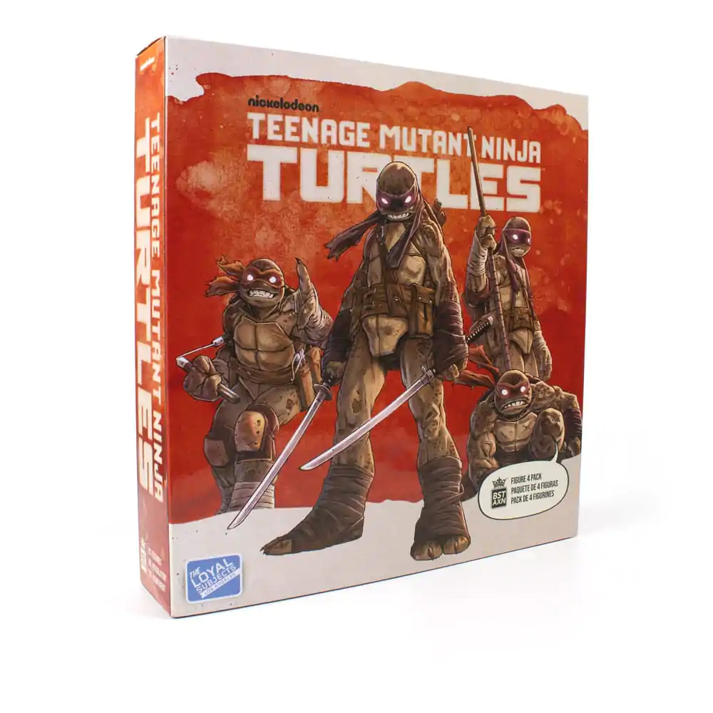 Figurine de acțiune Teenage Mutant Ninja Turtles BST AXN 4-Pack Broască Țestoasă Zombie (IDW Comics) 13 cm poza produsului