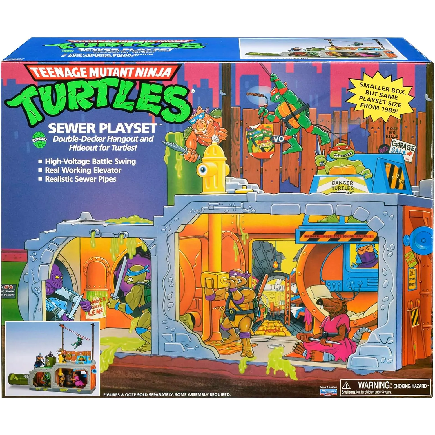 Teenage Mutant Ninja Turtles Building Secret Sewer Lid Playset Modul Mutant Set de joacă 30 cm poza produsului