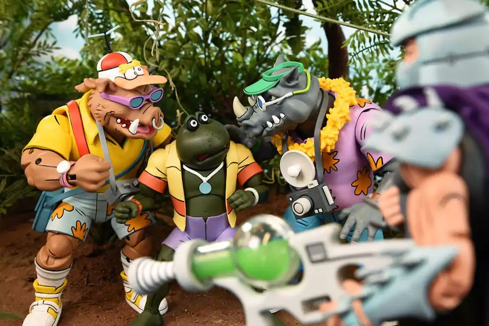 Teenage Mutant Ninja Turtles (Cartoon 1980) Figurină de acțiune set 2 bucăți Vacation Bebop and Rocksteady 18 cm poza produsului