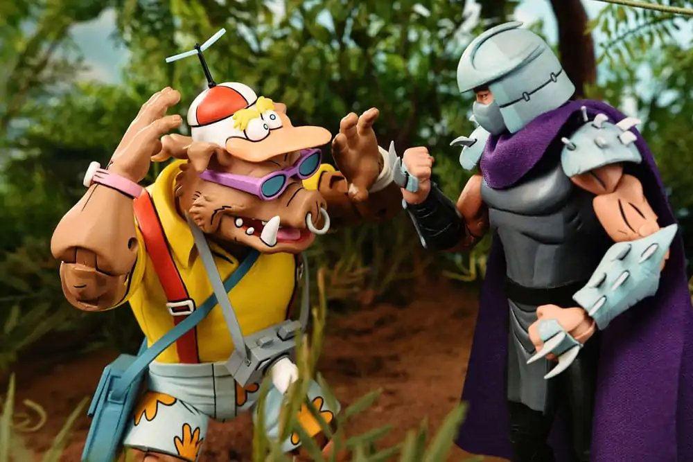 Teenage Mutant Ninja Turtles (Cartoon 1980) Figurină de acțiune set 2 bucăți Vacation Bebop and Rocksteady 18 cm poza produsului