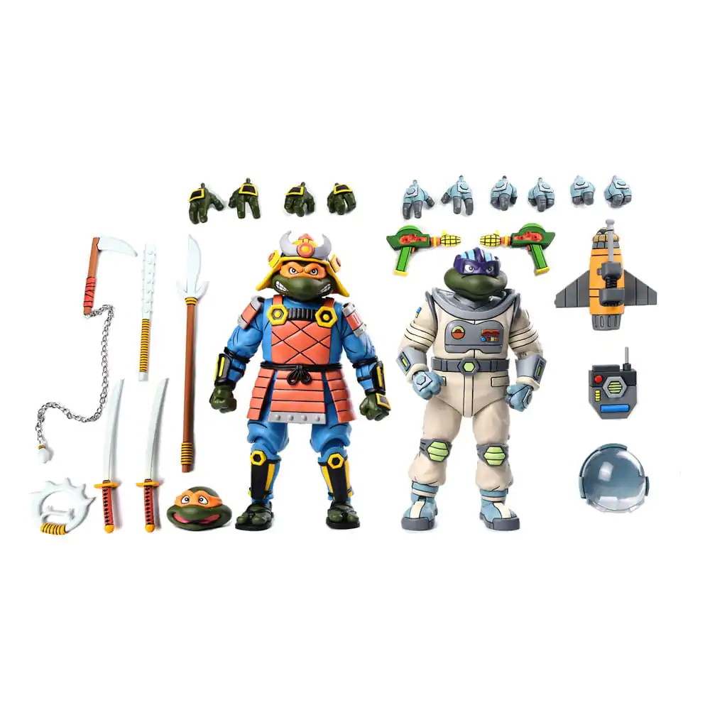 Teenage Mutant Ninja Turtles (Cartoon) Figurina de acțiune 2 Pack Space Adventure & Samurai Turtles 18 cm poza produsului