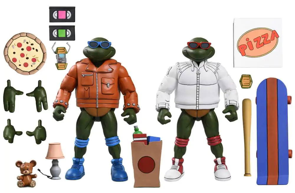 Figurină de Acțiune Teenage Mutant Ninja Turtles (Cartoon) Punk Leo and Punk Raph 2 Pack 18 cm poza produsului