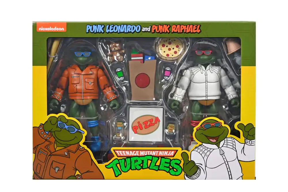 Figurină de Acțiune Teenage Mutant Ninja Turtles (Cartoon) Punk Leo and Punk Raph 2 Pack 18 cm poza produsului