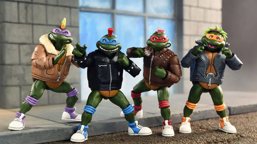 Teenage Mutant Ninja Turtles (Cartoon) Figurine de acțiune Set 4 Bucăți Țestoase Punk 18 cm poza produsului