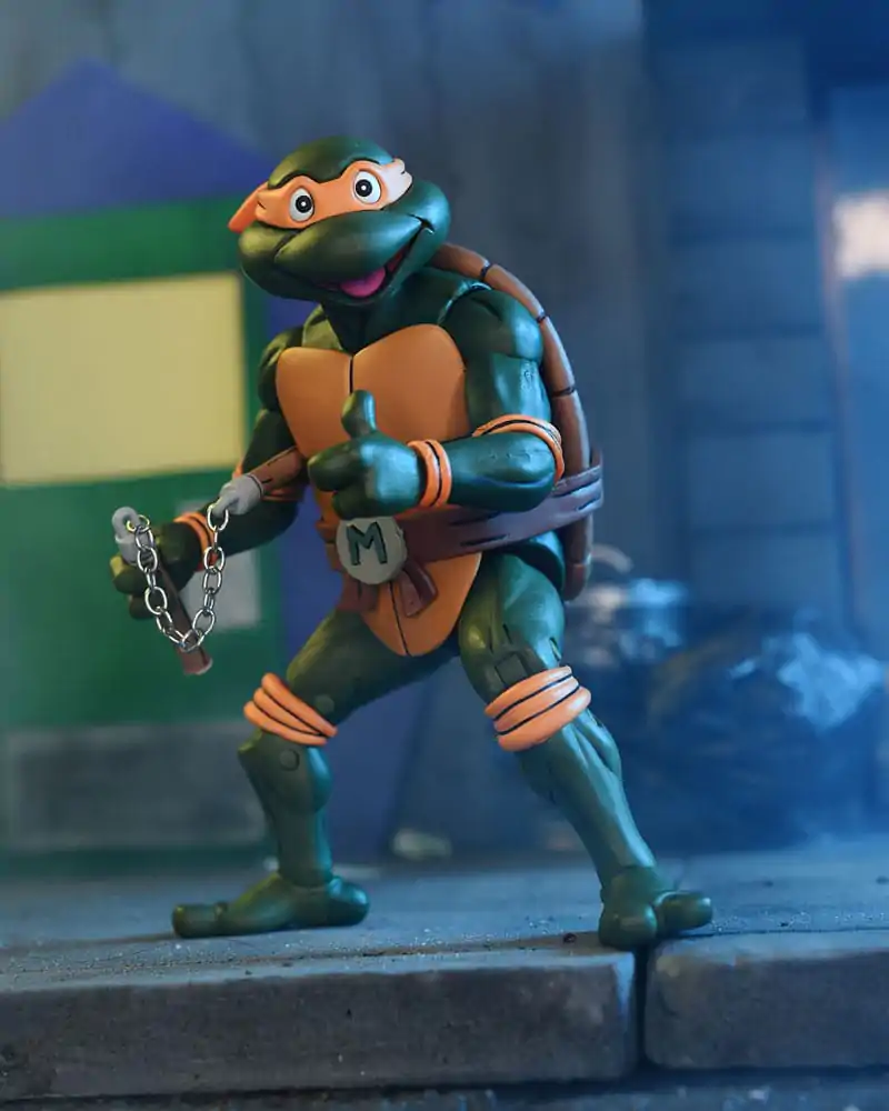 Teenage Mutant Ninja Turtles (Cartoon) Figurina de Acțiune Ultimate Michelangelo VHS 18 cm poza produsului