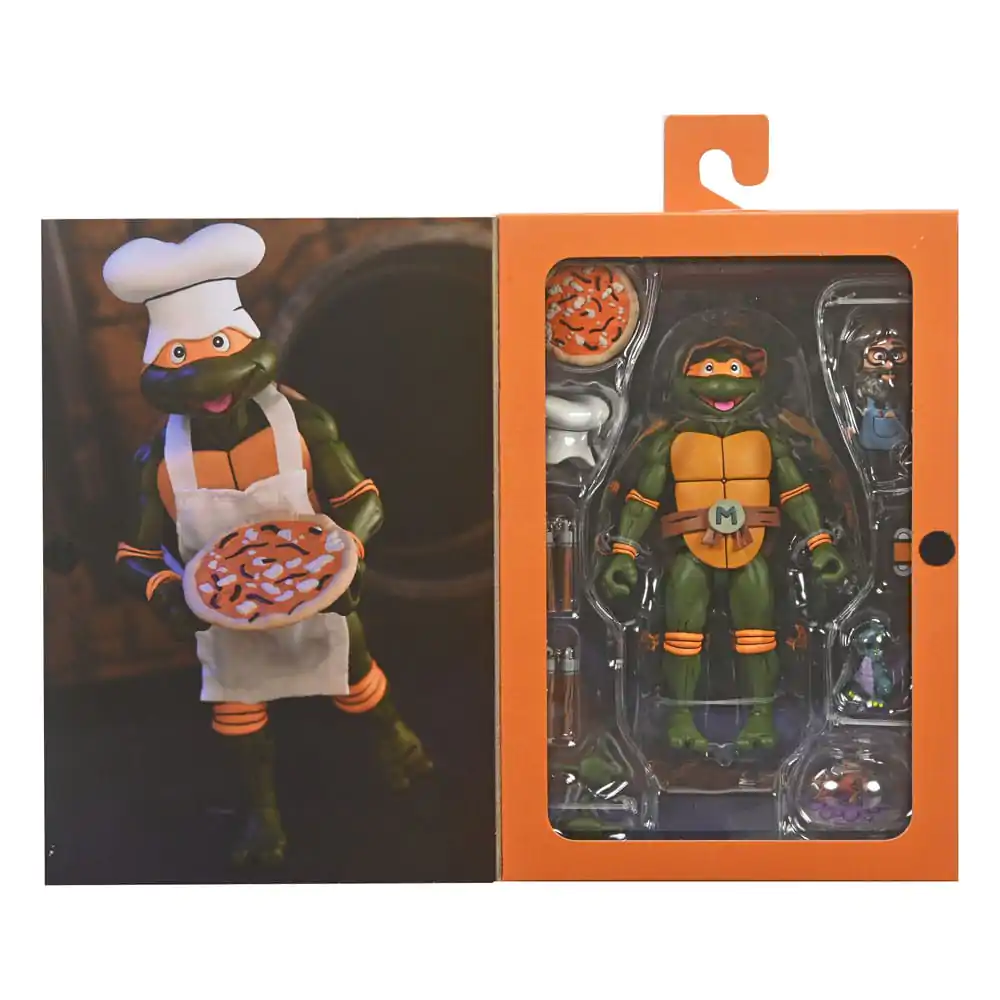 Teenage Mutant Ninja Turtles (Cartoon) Figurina de Acțiune Ultimate Michelangelo VHS 18 cm poza produsului