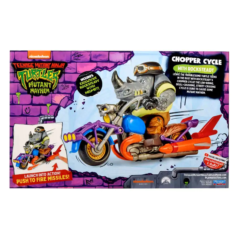 Figurină Acțiune Teenage Mutant Ninja Turtles Chopper mit Rocksteady poza produsului