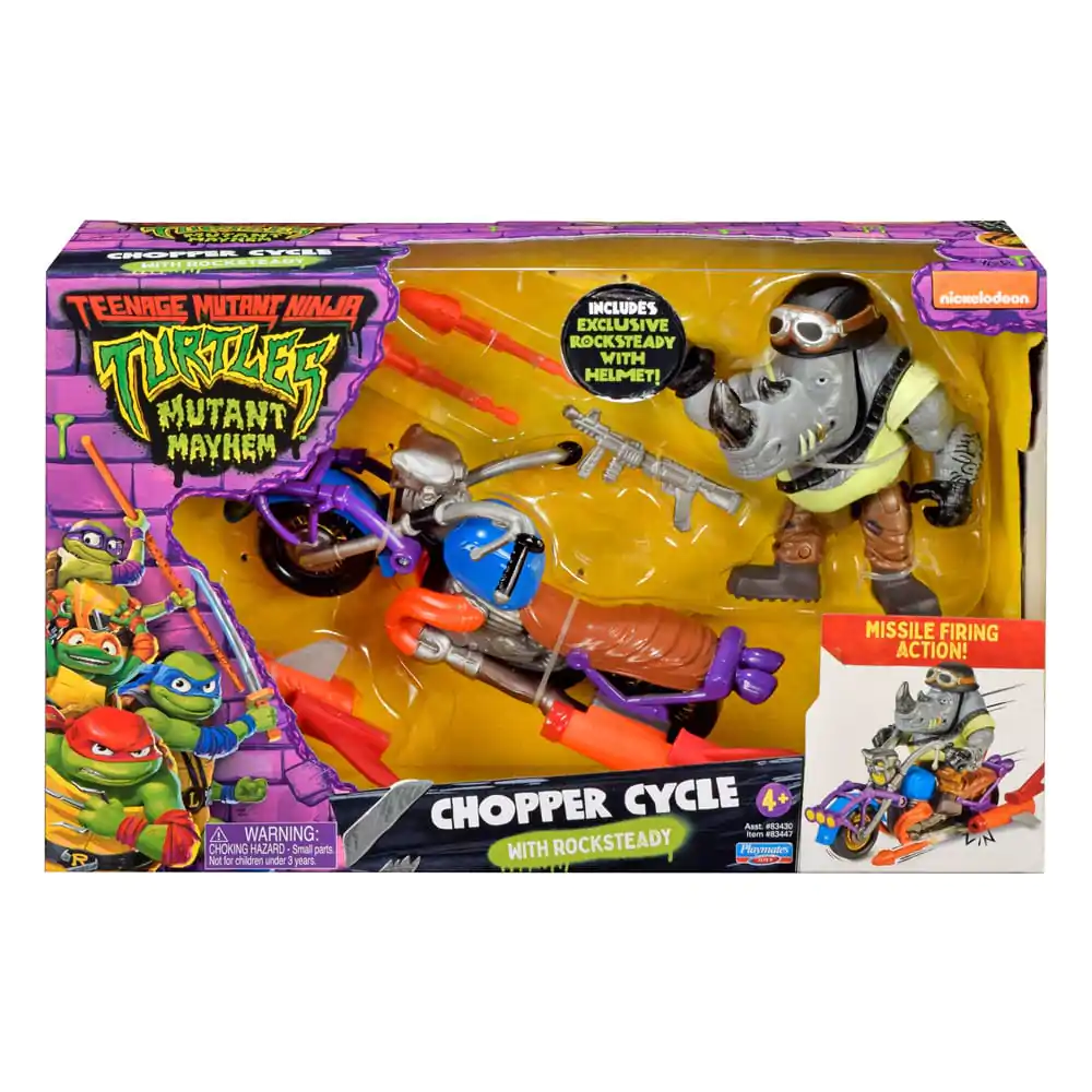 Figurină Acțiune Teenage Mutant Ninja Turtles Chopper mit Rocksteady poza produsului