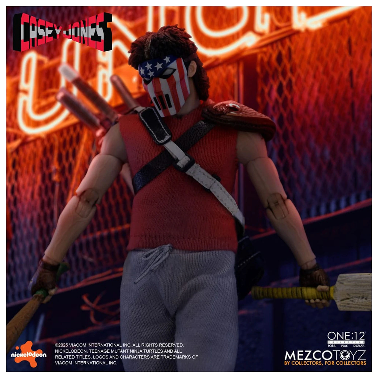Teenage Mutant Ninja Turtles Figura 1/12 Casey Jones 17 cm poza produsului